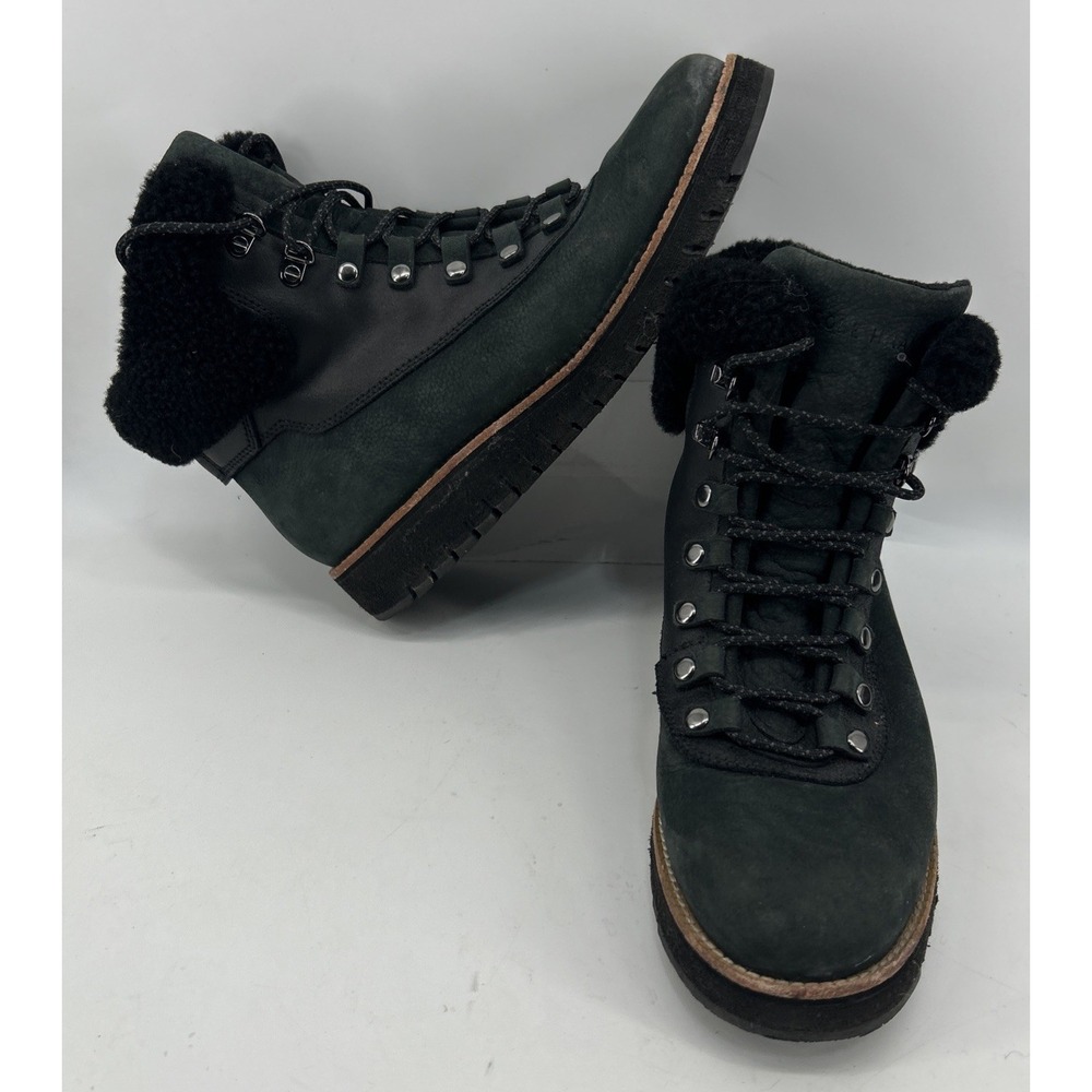 Cole Haan Zerogrand Explorer Waterproof Hiker Boots Black Suede Women's 9B